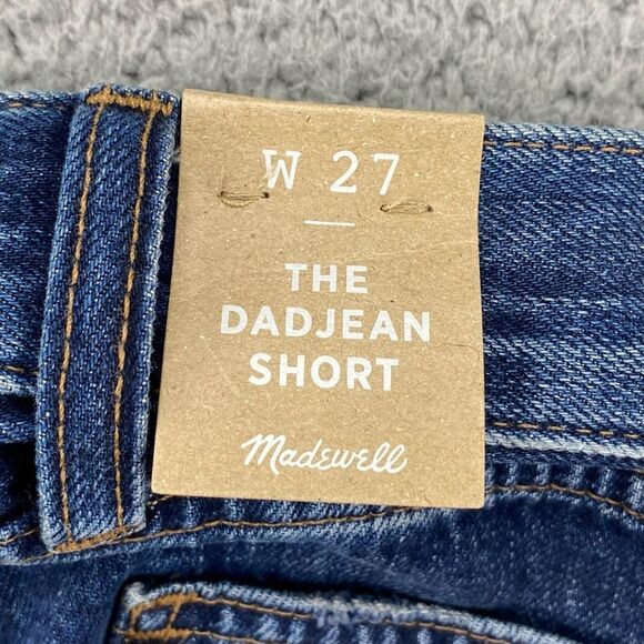 Madewell Women's The Dad Jean Short Button Fly Jean Shorts  NWT  |   Size:  27 - Picture 12 of 15